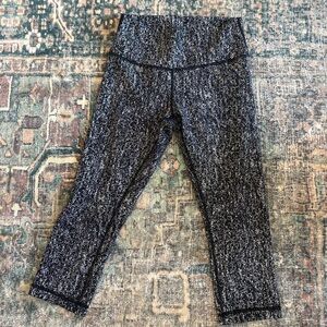 lululemon athletica Black and White Patterned Leggings